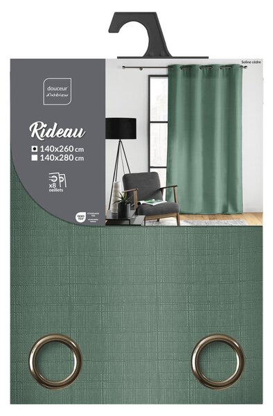 Draperie verde 140x260 cm Soline – douceur d'intérieur