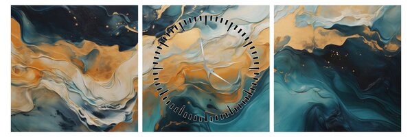 Tablou - Abstracție (cu ceas) (90x30 cm)