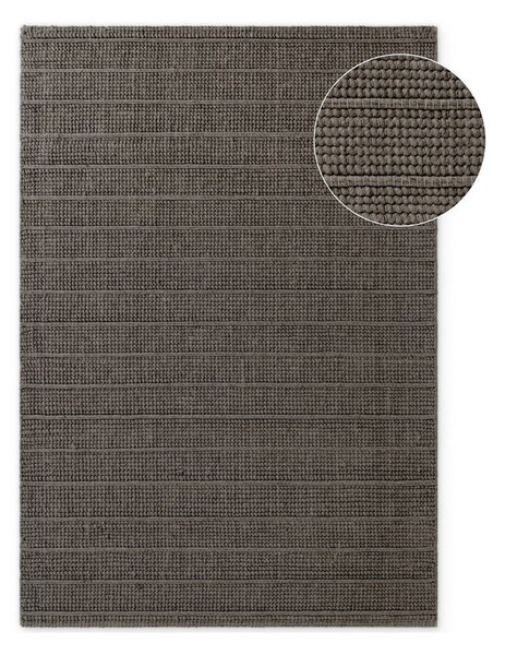 Covor gri închis/maro închis țesut manual din lână 120x170 cm Camden Parker – Ted Baker
