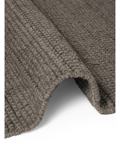 Covor tip traversă gri închis/maro închis țesut manual din lână 80x250 cm Camden Parker – Ted Baker