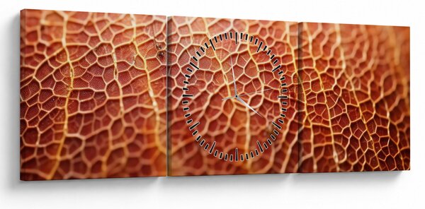 Tablou - Detaliu de textură (cu ceas) (90x30 cm)