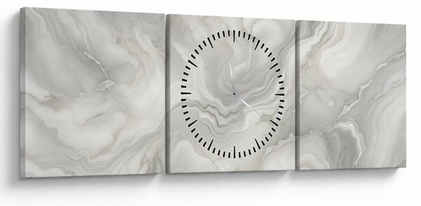 Tablou - Textura de marmură naturală (cu ceas) (90x30 cm)