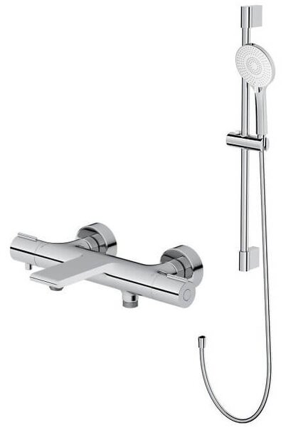 Set baterie cadă-duș Cersanit Virgo S951-561, set de duș Cersanit Virgo S951-854