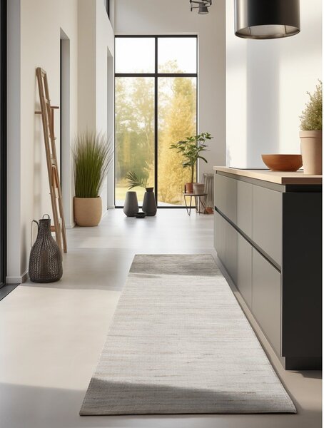 Covor tip traversă în culoare naturală deschisă reversibil/țesut manual din amestec de iută 80x200 cm Handloom – Hanse Home