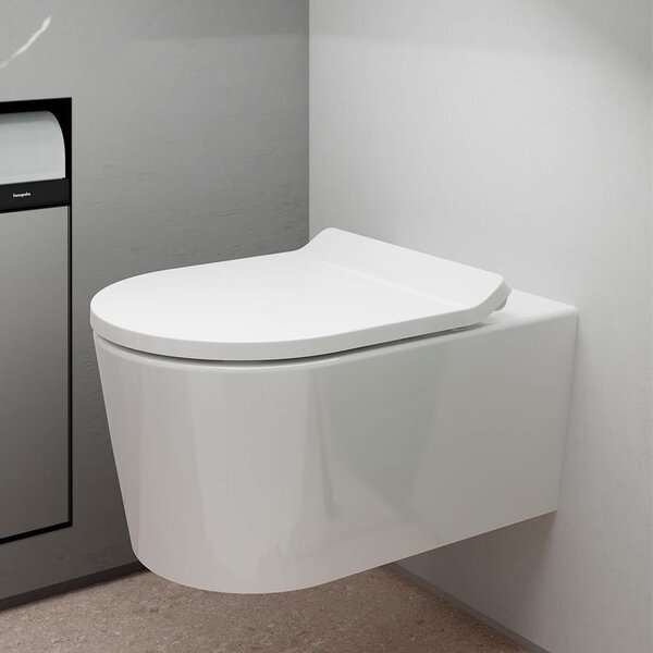 Hansgrohe EluPura S vas wc agăţat fără margine alb 60193450