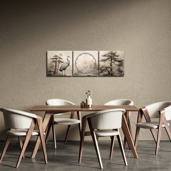 Tablou - Desen animat peisaj (cu ceas) (90x30 cm)