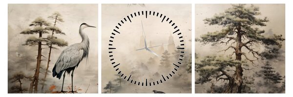 Tablou - Desen animat peisaj (cu ceas) (90x30 cm)