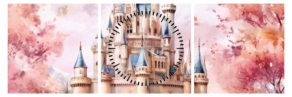 Tablou - Castel de basm (cu ceas) (90x30 cm)