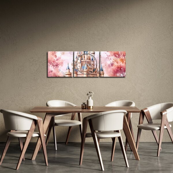 Tablou - Castel de basm (cu ceas) (90x30 cm)