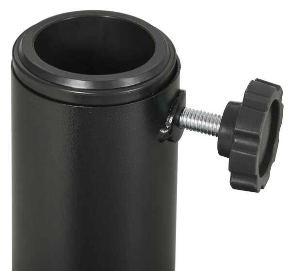 Outsunny Bază de Umbrelă de Grădină Rotundă, Efect de Ratan, Greutate 9,5 kg, Ø45cm, Negru | Aosom Romania