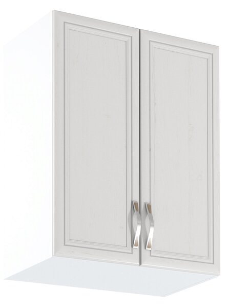 KONDELA Dulap superior G60, alb/pin Andersen, SICILIA