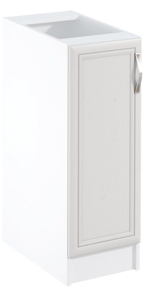 KONDELA Dulap inferior D30 cu uşă, model stânga, alb/pin Andersen, SICILIA