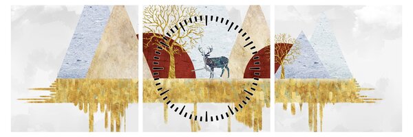 Tablou - Decor (cu ceas) (90x30 cm)