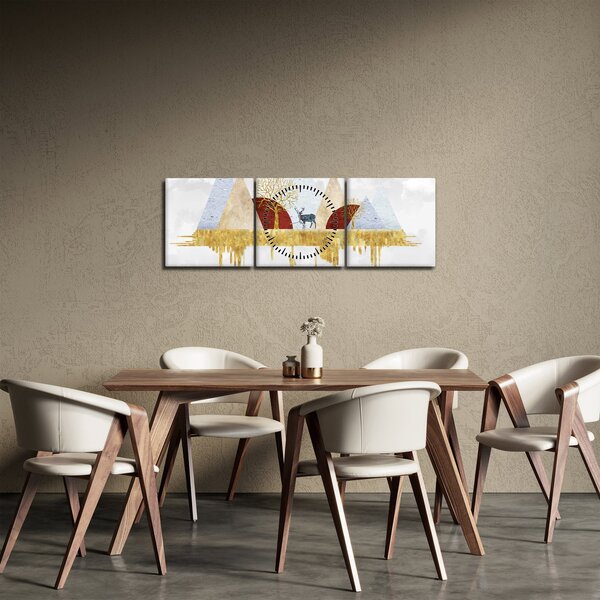 Tablou - Decor (cu ceas) (90x30 cm)