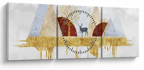 Tablou - Decor (cu ceas) (90x30 cm)