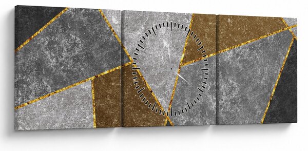 Tablou - Imitarea materialelor (cu ceas) (90x30 cm)