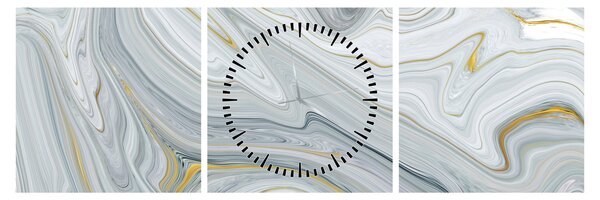 Tablou - Abstracție (cu ceas) (90x30 cm)