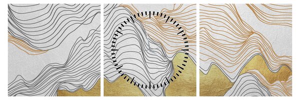 Tablou - Decor III. (cu ceas) (90x30 cm)