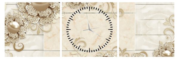 Tablou - Motiv decorativ (cu ceas) (90x30 cm)