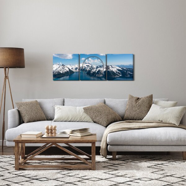Tablou - Parcul Garibaldi (cu ceas) (90x30 cm)