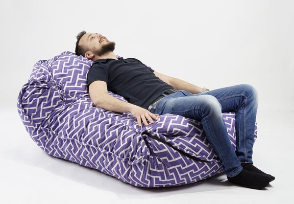 Fotoliu tip Perna Magic Pillow XXL, Material Textil - Zippity Purple
