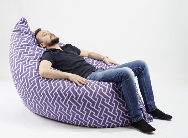 Fotoliu tip Perna Magic Pillow XXL, Material Textil - Zippity Purple