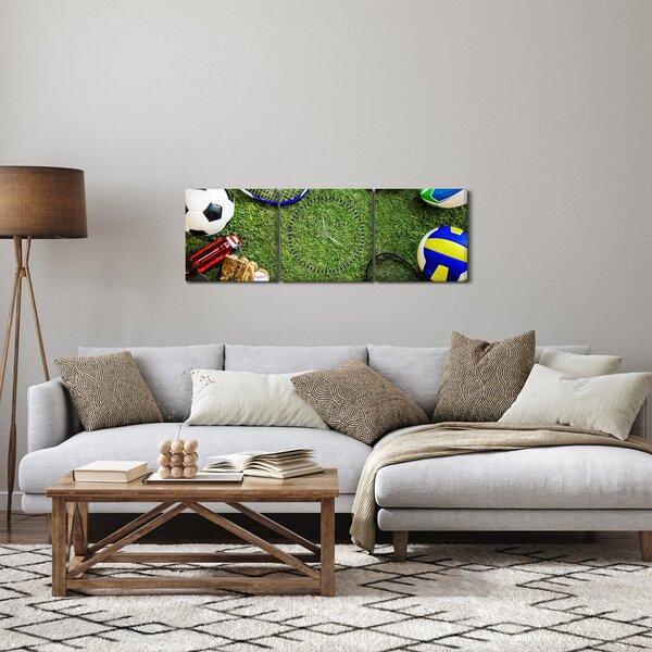 Tablou - Sport (cu ceas) (90x30 cm)