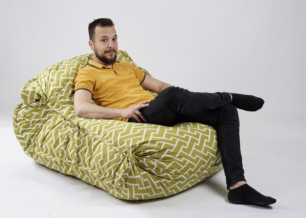 Fotoliu tip Perna Magic Pillow XXL, Material Textil - Zippity Green
