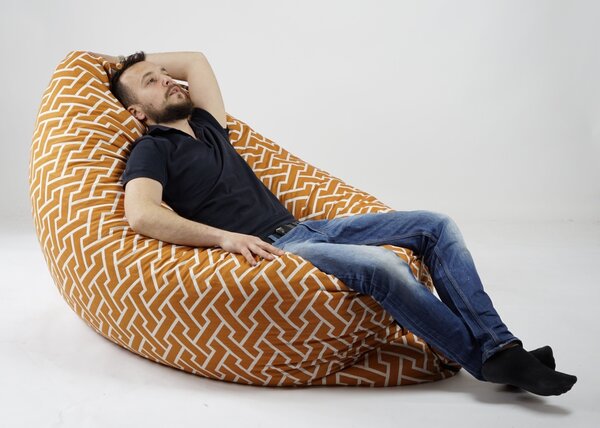 Fotoliu tip Perna Magic Pillow XXL, Material Textil - Zippity Orange