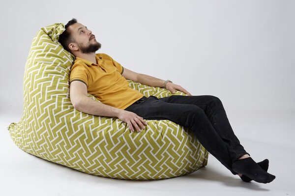Fotoliu tip Perna Magic Pillow XXL, Material Textil - Zippity Green