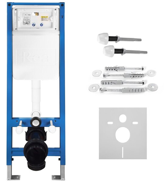 Set Cadru Îngropat Slim 024N pentru WC cu Buton HD Satin