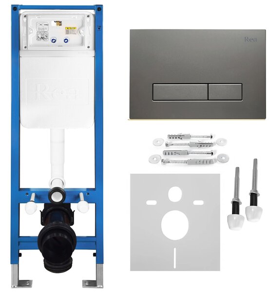 Set Cadru Îngropat Slim 024N pentru WC cu Buton HD Titan