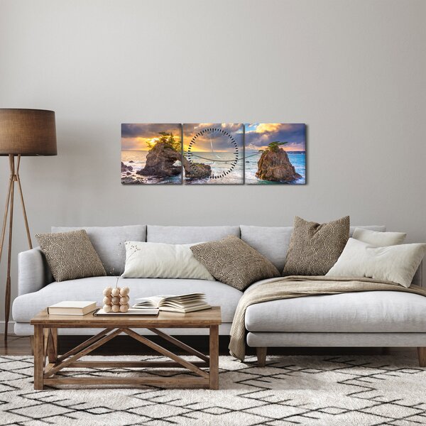 Tablou - Hatago Iwa (cu ceas) (90x30 cm)