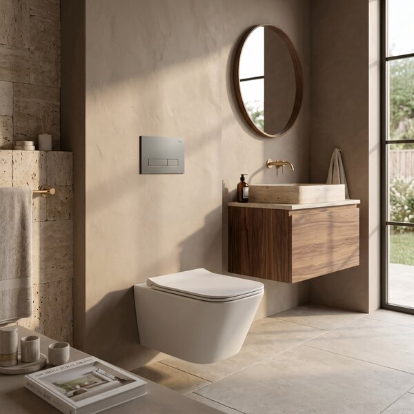 Set Cadru Îngropat Slim 024N pentru WC cu Buton HD Titan