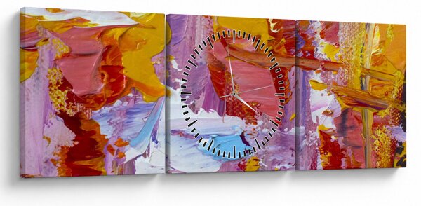 Tablou - Pictură în ulei (cu ceas) (90x30 cm)