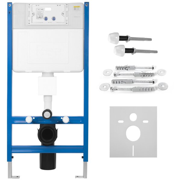 Cadru WC încastrat Rea cu buton HD Black
