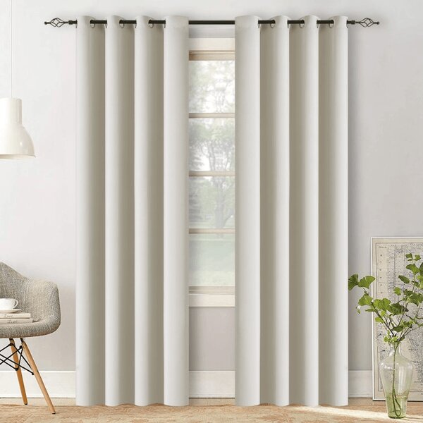 Draperie alb-crem OXFORD 140x250 cm Agatat: Inele metalice