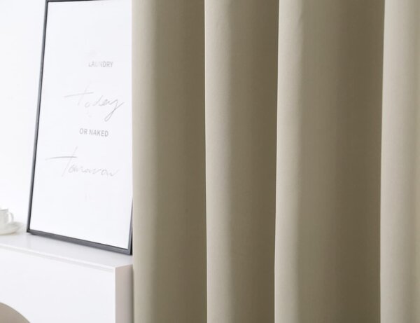 Draperie OXFORD 140x250 cm, bej deschis Agatat: Inele metalice