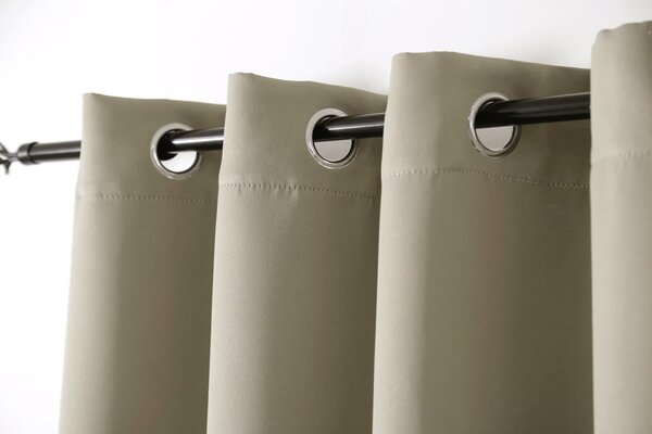 Draperie OXFORD 140x250 cm, bej deschis Agatat: Inele metalice