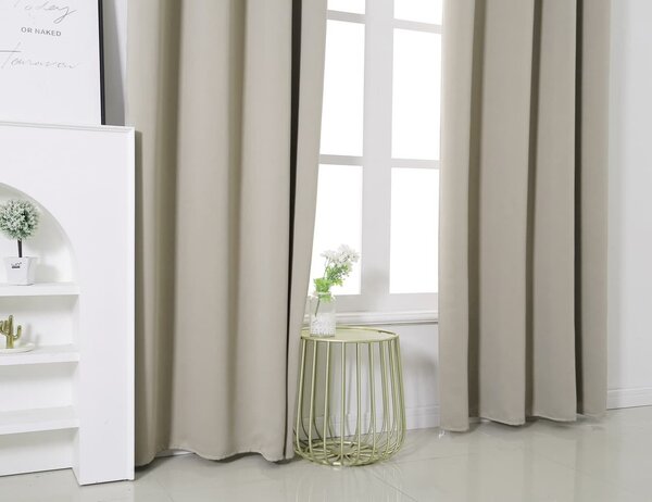 Draperie OXFORD 140x250 cm, bej deschis Agatat: Inele metalice