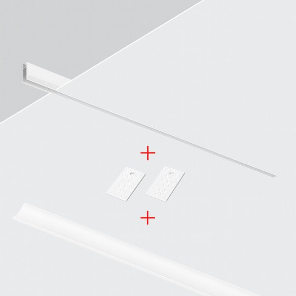 Sina magnetica ALBA cu MONTAJ INCORPORAT pentru placari LUXON