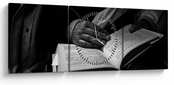 Tablou - Carte (cu ceas) (90x30 cm)
