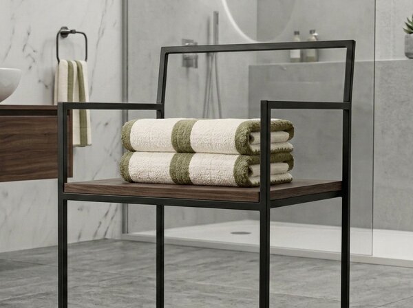 Prosop cu uscare rapida VELMORA 50x100 cm olive, 100% microfibra