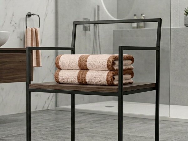 Prosop cu uscare rapida VELMORA 50x100 cm maro, 100% microfibra