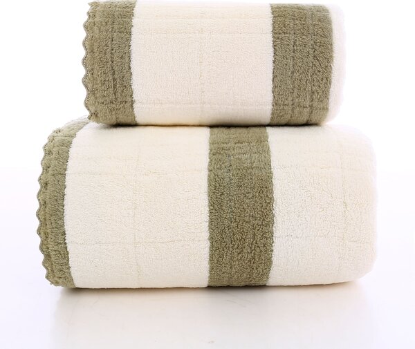 Prosop cu uscare rapida VELMORA 50x100 cm olive, 100% microfibra