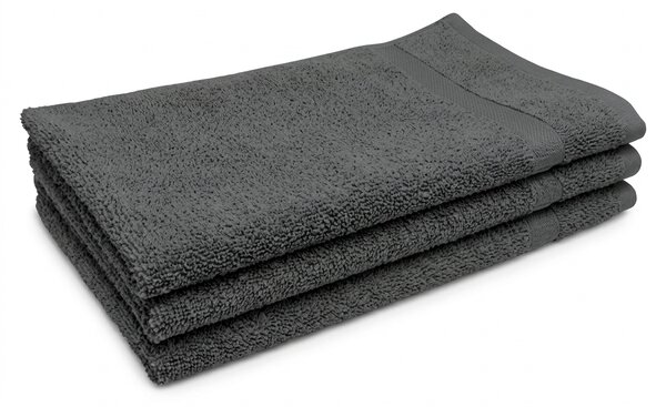 Prosop Classic mic gri inchis 30x50 cm, 100% bumbac