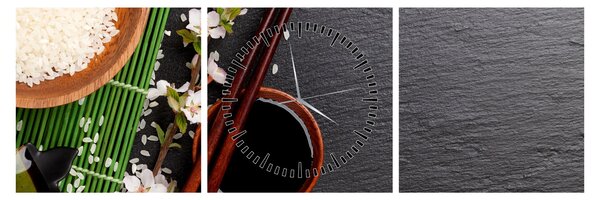 Tablou - Sushi (cu ceas) (90x30 cm)