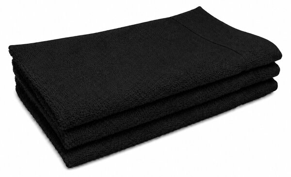 Prosop de maini Classic mic 30x50 cm negru, 100% bumbac