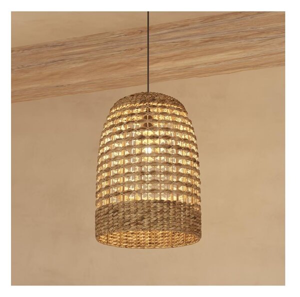 Lustră pe cablu Atmosphera SAND 1xE27/40W/230V ratan/zambilă de apă