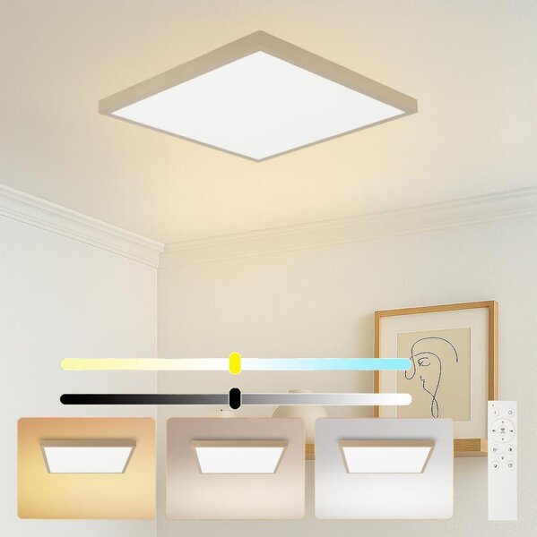 Brilagi - Lampă de baie FRAME SMART LED dimabilă, 50W/230V, 60x60, IP44 + telecomandă